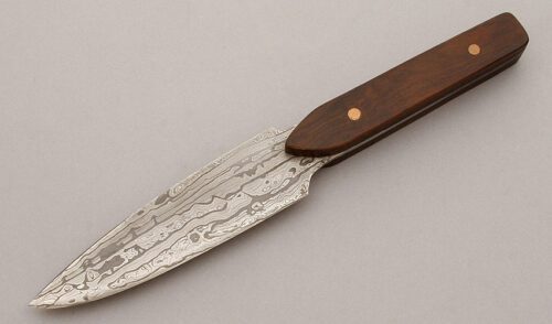 Gary Root Hunter with Desert Ironwood Handles handle material - Obverse Side - Item #KLC09382