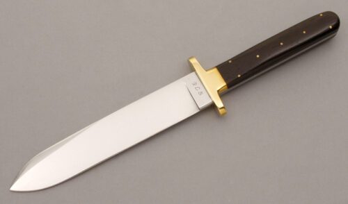 Raymond L. Smith California Bowie with Rosewood Handle Scales handle material - Obverse Side - Item #KLC09390