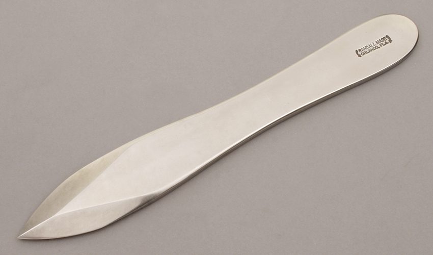 Randall Knives Model 9-10 Pro Thrower with N/A handle material - Obverse Side - Item #KLC09391