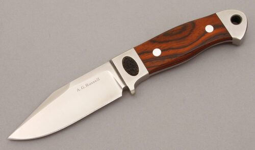 A.G. Russell Integral Hunter with Cocobolo Wood Scales handle material - Obverse Side - Item #KLC09402