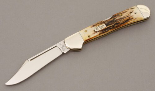 Case Cutlery 51549L Copperlock with Stag Handle Scales handle material - Obverse Side - Item #KLC09435