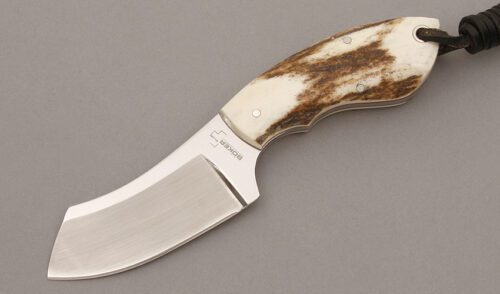 Boker Knives Rhino with European Stag handle material - Obverse Side - Item #KLC09497