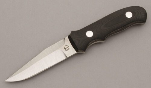 Dozier Knives New York Special with Black Rucarta handle material - Obverse Side - Item #KLC09505