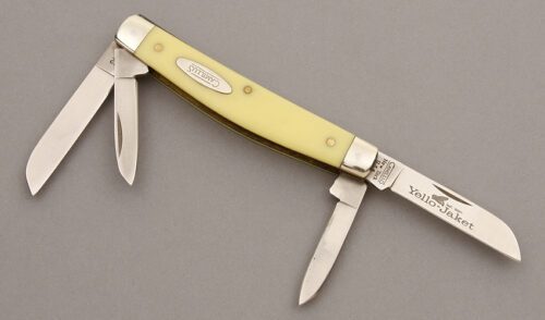 Camillus Cutlery Yello-Jaket Congress with Yellow Delrin Scales handle material - Obverse Side - Item #KLC09509