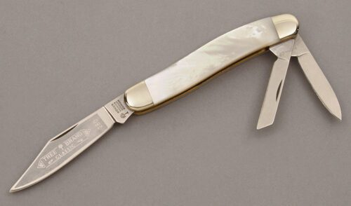 Boker Knives Whittler with Mother of Pearl handle material - Obverse Side - Item #KLC09515