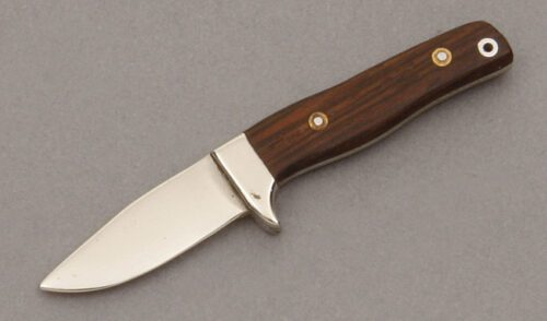 Unknown Maker Miniature G.W. Stone Design with Rosewood Scales handle material - Obverse Side - Item #KLC09561