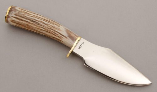 Floyd Medlin Hunter with Stag Handle handle material - Obverse Side - Item #KLC09600