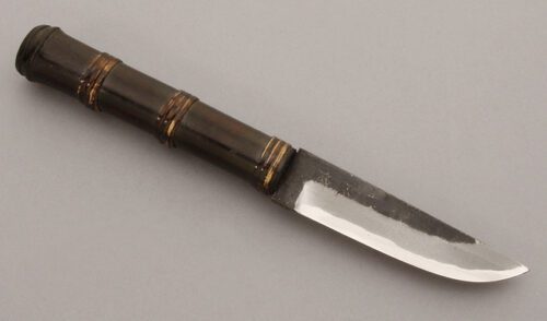 Saji Knives Yuga Hunter with Bamboo Handle handle material - Obverse Side - Item #KLC09645