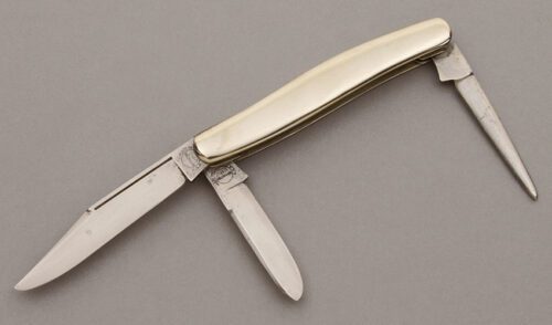 Remington Knives Stockman with Nickel Silver Handles handle material - Obverse Side - Item #KLC09653