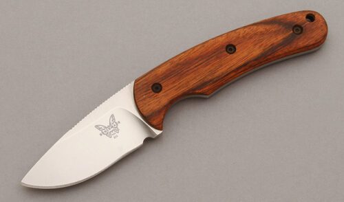 Benchmade Knives Model 211 Activator with Wine Wood Scales handle material - Obverse Side - Item #KLC09661