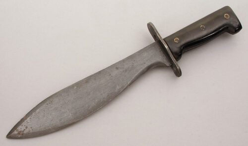 Kiffe Bolo Knife with Black Synthetic Handle handle material - Obverse Side - Item #KLC09785