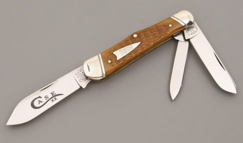 Case Cutlery 63046 Humpback Whittler with Honey Jigged Bone handle material - Obverse Side - Item #KLC09801