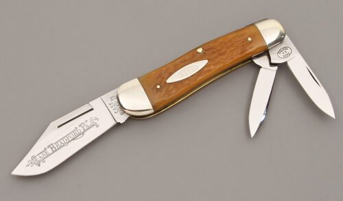 Case Cutlery 63043 1/2 Whittler with Honey Jigged Bone handle material - Obverse Side - Item #KLC09802