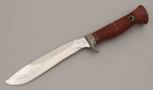 Puma Knives 6363 Sea Hunter with Burgandy Rubber Handle handle material - Obverse Side - Item #KLC09821