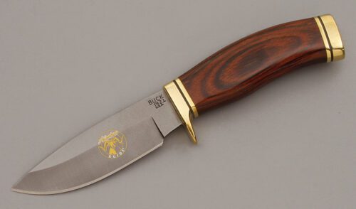 Buck Knives Alaskan Guide with Wood Micarta handle material - Obverse Side - Item #KLC09830