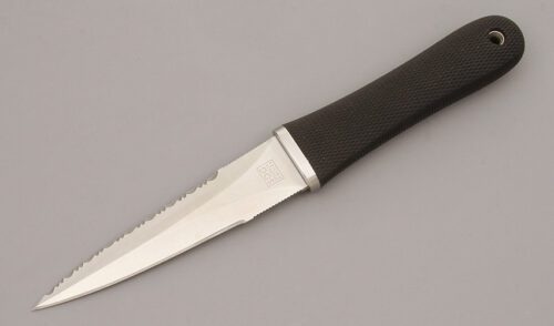 Sog Knives Pentagon with Kraton Handle handle material - Obverse Side - Item #KLC09839
