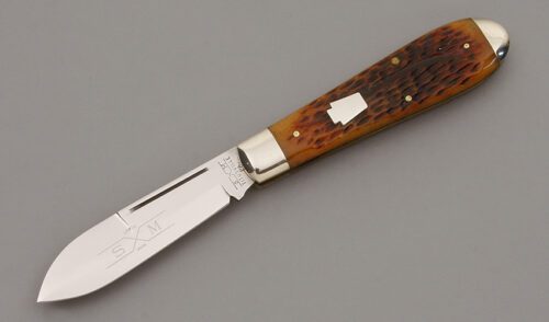 Schatt & Morgan 041906 Tear Drop Jack with Brown Jigged Bone Scales handle material - Obverse Side - Item #KLC09845