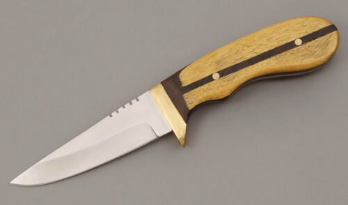 Jerry Sokol Hunter with Yellowheart & Katalox Woods handle material - Obverse Side - Item #KLC09871