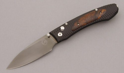 William Henry Knives E6-7 Every Day Carry with Machined Aluminum Frame handle material - Obverse Side - Item #KLC09897