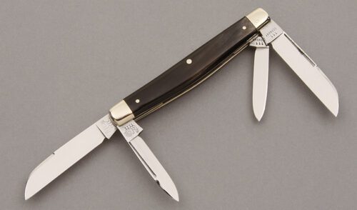 Hen & Rooster Congress with Buffalo Horn Handles handle material - Obverse Side - Item #KLC09925