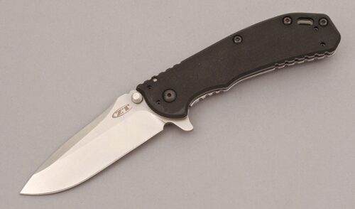 Zero Tolerance Knives 0566 Rick Hinderer Framelock with Textured G-10 & Stainless handle material - Obverse Side - Item #KLC09977