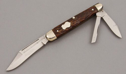 Remington UMC R6393 Whittler with Brown Bone Scales handle material - Obverse Side - Item #KLC09986