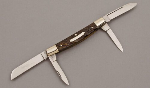 Remington UMC R6073 Congress with Brown Jigged Bone Scales handle material - Obverse Side - Item #KLC09991