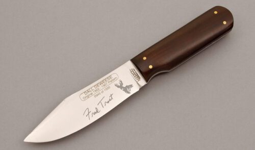 Marble's Knives Dall DeWeese Design Hunter with Cocobolo Wood Scales handle material - Obverse Side - Item #KLC09994