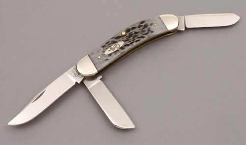 Case Cutlery Tony Bose Sowbelly with Black Jigged Bone Scales handle material - Obverse Side - Item #KLC10013