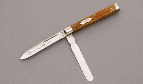 Case Cutlery Physicians Knife with Jigged Honey Bone Scales handle material - Obverse Side - Item #KLC10014