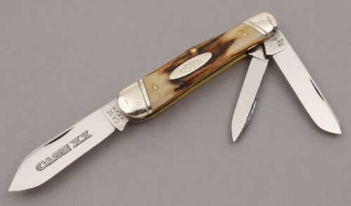 Case Cutlery 53046 Humpback Whittler with Stag Handle Scales handle material - Obverse Side - Item #KLC10018