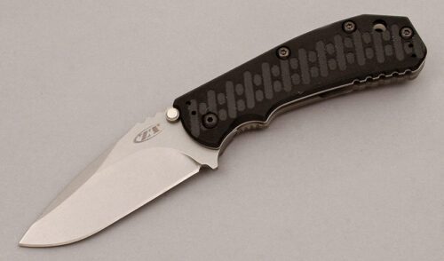 Zero Tolerance Knives 0550 Rick Hinderer Framelock with Textured G10 Scale handle material - Obverse Side - Item #KLC10028