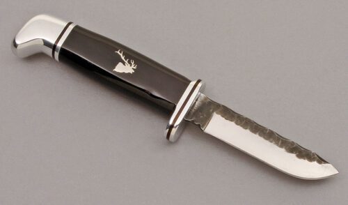 Buck Knives Buffalo Caper with Buffalo Horn Handle handle material - Obverse Side - Item #KLC10049
