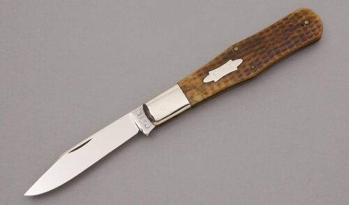 Case Cutlery Large Coke Bottle with Corn Cob Jigged Bone Scales handle material - Obverse Side - Item #KLC10059