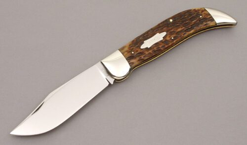 Case Cutlery 6172 Clasp Knife with Jigged Bone Scales handle material - Obverse Side - Item #KLC10095