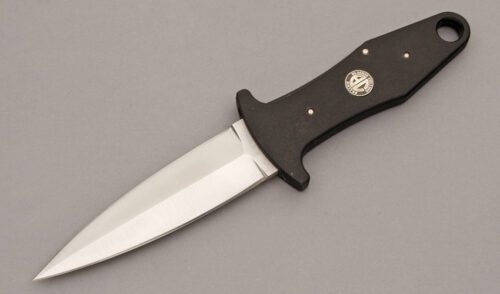 Blackie Collins Knives Frisco Shiv with Black Zytel Handle handle material - Obverse Side - Item #KLC10098