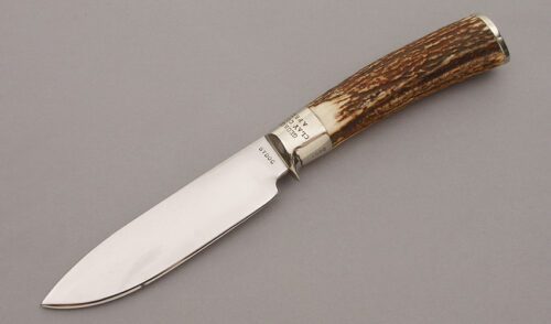LaDow Johnston Hunter with Stag Handle handle material - Obverse Side - Item #KLC10116