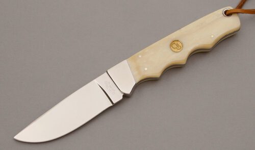 Canal Street Cutlery Hunters Pride Hunter with Antique Ivory Bone Handles handle material - Obverse Side - Item #KLC10142
