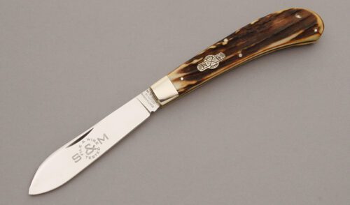 Schatt & Morgan Kentucky Shiner with Stag Handle Scales handle material - Obverse Side - Item #KLC10147