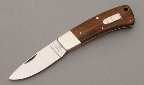 Hen & Rooster CM-7 45 Long Colt with Rosewood Handle Scales handle material - Obverse Side - Item #KLC10180