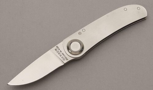 Gerber Knives Paul 2P with Stainless Steel Handle handle material - Obverse Side - Item #KLC10183