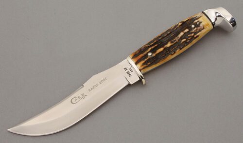 Case Cutlery Model 523-5 SSP Hunter with Stag Handle Scales handle material - Obverse Side - Item #KLC10186