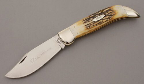 Case Cutlery 5172 SSP Clasp Knife with Stag Handle Scales handle material - Obverse Side - Item #KLC10190