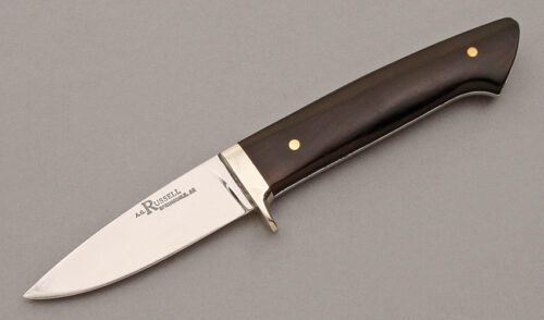 A.G. Russell Gents Hunter with African Blackwood Scales handle material - Obverse Side - Item #KLC10200