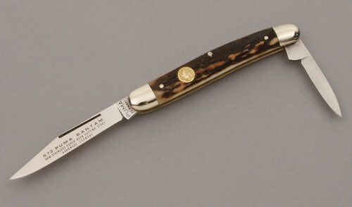 Puma Knives 673 Bantam Folder with Stag Handle Scales handle material - Obverse Side - Item #KLC10243