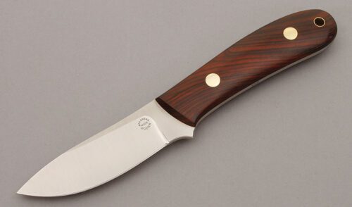 Dozier Knives K5 Kings River Semi-Skinner with Cocobolo Wood Handle handle material - Obverse Side - Item #KLC10251