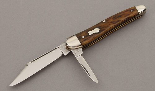 Remington Knives Two Blade Jack with Jigged Bone Scales handle material - Obverse Side - Item #KLC10260