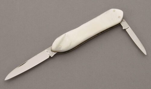 Remington Knives Lobster with Mother of Pearl Handle Scales handle material - Obverse Side - Item #KLC10261