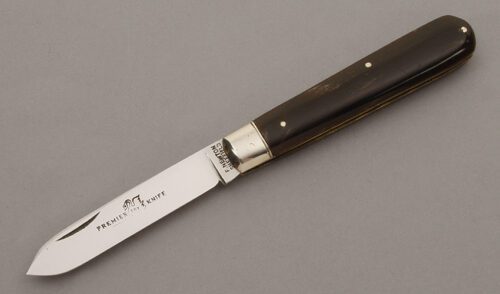 Francis Newton & Sons Boy's Knife with Buffalo Horn Handle Scales handle material - Obverse Side - Item #KLC10264