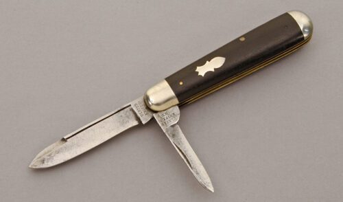 Ulster Knife Co. Sleeveboard Jack with Ebony Wood Handle Scales handle material - Obverse Side - Item #KLC10286